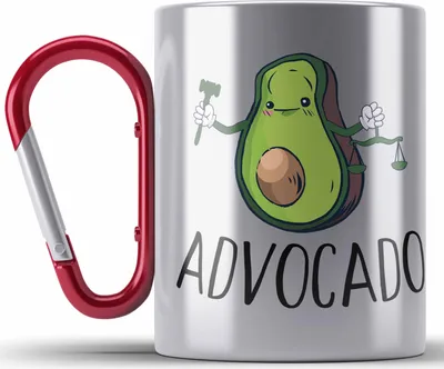 Produktbild von Trendation - Jurist Edelstahl Tasse Karabiner Geschenk Anwalt Jura Student Examen Geschenkidee (Rot)