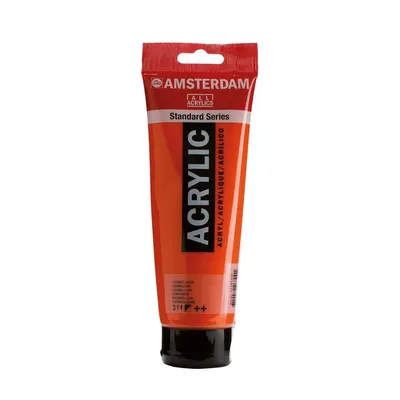 Obrázok produktu pre Amsterdam 17093112, Oranžová, Akrylová farba, Tekutina a gél, 120 ml