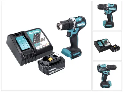 Image de Makita DDF 487 RF1 Perceuse-visseuse sans fil 18 V 40 Nm Brushless + 1x batterie 3,0 Ah + chargeur