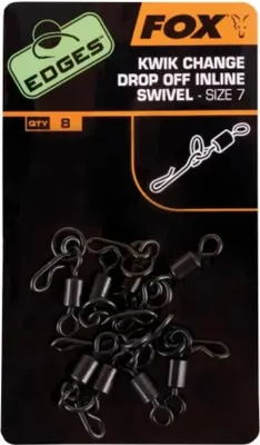 Immagine prodotto di Fox Fishing Edges Kwik Change Drop Off Inline Swivel Taglia 7