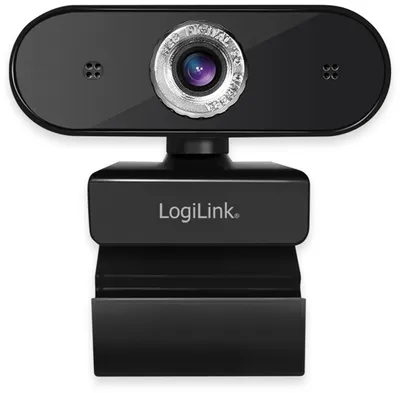 Image de LogiLink Pro full HD USB webcam with microphone - Web-Kamera - Farbe - 3 MP - 1920 x 1080 - 1080p - Audio - USB 2.0 - MJPEG (UA0371)
