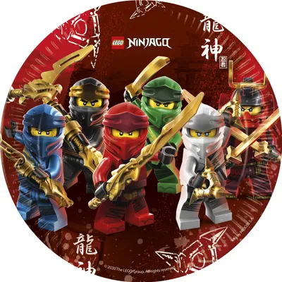 Produktbild von Lego Ninjago Pappteller 23cm 8St. Godan