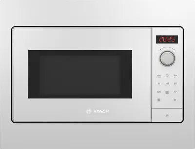 Produktbild von Bosch BFL523MW3, Integriert, Solo-Mikrowelle, 20 l, 800 W, Eingebautes Display, LED