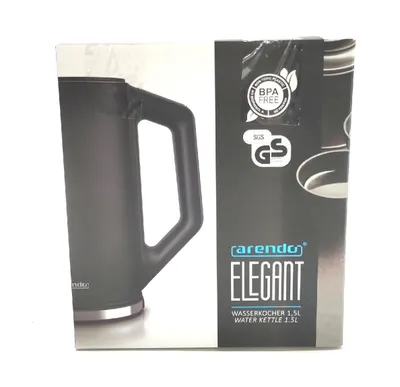 Immagine prodotto di Bollitore elettrico Arendo 303879, 2200W, 1,5l, nero