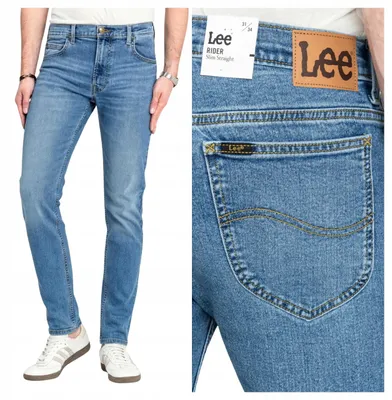 Zdjęcie produktu dla Lee | Spodnie jeans męskie, klasyczny model, kolor niebieski, rozmiar W33 L34