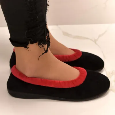 Obrázok produktu pre Dámske čierne celé papuče ADANEX 15862