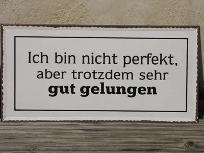 Produktbild von Shabby Chic Metallspruchschild "Perfekt"