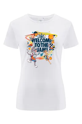 Produktbild von Warner Bros. Space Jam 2, Space Jam 003, Damen Kurzarm-T-Shirt, 100% Baumwolle,