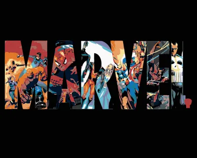 Zdjęcie produktu dla Zuty - Painting by Numbers - MARVEL, 40x50 cm, płótno na ramie