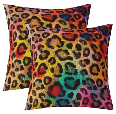 Productafbeelding van Kussenslopen, 40x40 cm, luipaardprint, 2 stuks, polyester