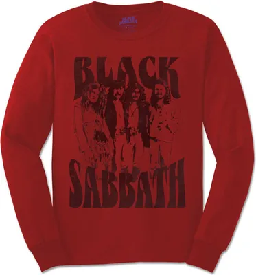 Immagine prodotto di Black Sabbath - Maglietta a maniche lunghe unisex uomo/donna RO3342 (XL) (Rosso)