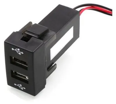 Obrázek produktu pro Dvojitá USB nabíječka do palubní desky pro Peugeot 307, 12 V, 4,2 A