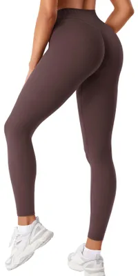Immagine prodotto di Leggings sportivi a vita media - Marrone cioccolato