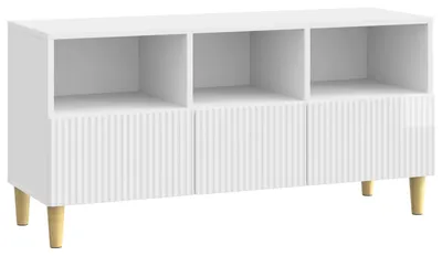 Productafbeelding van TV-kast 102 x 34,5 x 50 cm Hoogglans Wit Bewerkt hout
