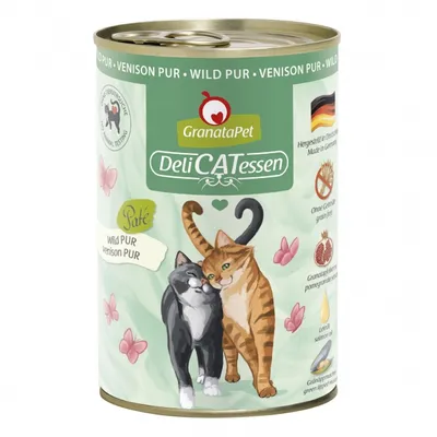 Produktbild von GranataPet DeliCatessen Wildfleisch Nassfutter für Katzen 400g