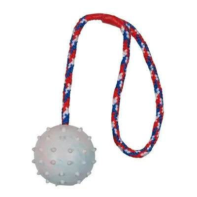 Produktbild von TRIXIE Ball am Seil, Katze / Hund, Kugellager, Gummi, 7 cm, 300 mm