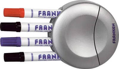 Image de Porte-marqueurs FRANKEN pour 4 marqueurs, y compris effaceur de tableau