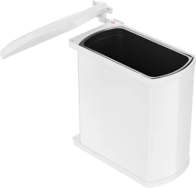 Image de Hailo Uno 3418. Collecteur de déchets, blanc.  - Poubelle