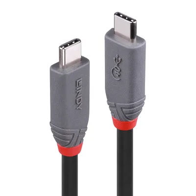 Immagine prodotto di Lindy 0,8 m di cavo USB 4 Tipo C Linea Anthra - Cavo - Digitale/Dati