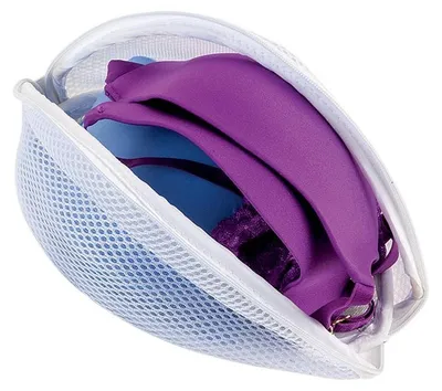 BH-Wäschenetz 23x15x11 cm weiß Polyester Reißverschluss