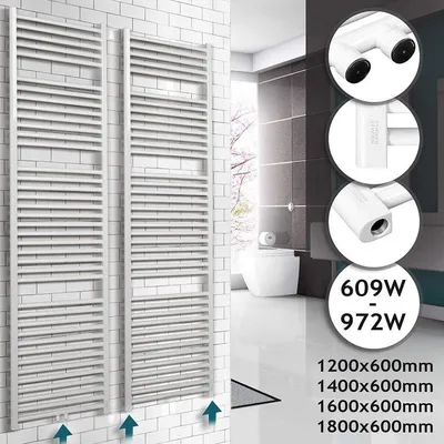 Obrázek produktu pro Koupelnový radiátor 1600 x 600 mm, bílý
