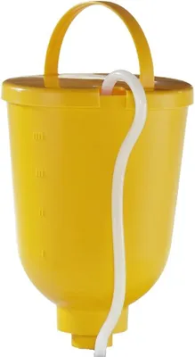Productafbeelding van Luchtloze bovenreservoir van 5 liter met terugloopslang voor verfspuitapparaat