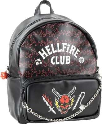 Produktbild von Stranger Things Rucksack Uni Hellfire Club schwarz/rot/weiß Standard