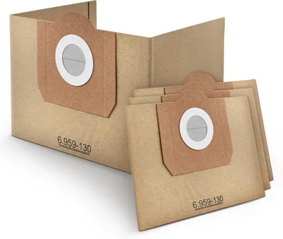 Immagine prodotto di 10 sacchetti per aspirapolvere Kärcher, modello WD3, sacchetti filtro, codice prodotto 6.959-130.0 / 69591300