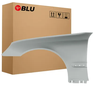 Obrázek produktu pro BLU Blatník náhrada pro Mercedes C W203 761 Levý Stříbrný PolarSilber | 2000-2007 | Přední | Lakovaný | Připravený k montáži, Obrázek vytvořený pomocí AI