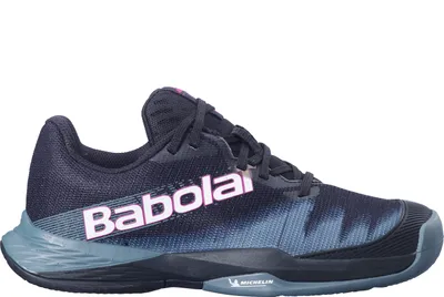 Produktbild von Babolat Jet Premura 2 Junior Padel-Tennis Padelschuhe Sportschuhe schwarz/blau 33S24756-2043, Schuhgröße:36 EU