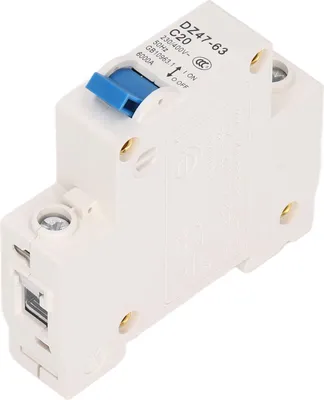 Obrázok produktu pre Circuit Breaker Mini 1P MCB DIN Rail Mount 6000A Breaking Capacity 230V 400V 20A for Home