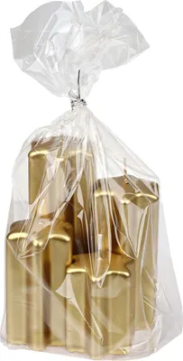 Produktbild von Steinhart Sternkerzenset Edelglanz Ø 5 x 6-12 cm gold 4er Pack