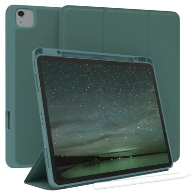 Produktbild von EAZY CASE Smartcase mit Stifthalter für Apple iPad Air 13 (2026) Hülle mit Stifthalterung, Tablet Cover aufstellbar 13 Zoll in Grün