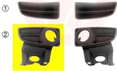 Produktbild von VAN WEZEL Lüftungsgitter Grill Stoßfänger für FIAT PANDA (169)