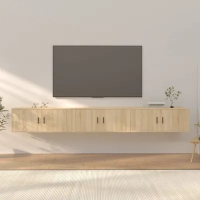 Obrázek produktu pro vidaXL TV nástěnné skříňky 3 ks Dub Sonoma 100x34,5x40 cm