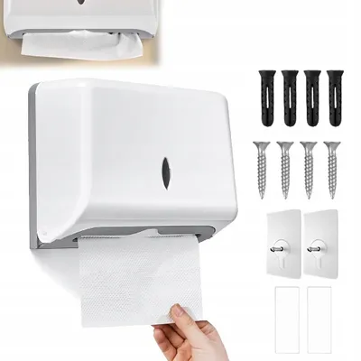 Produktbild von Weißer Wandspender für Papierhandtücher aus ABS