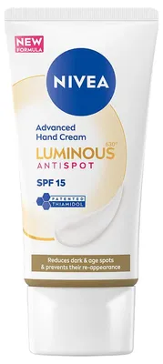 Produktbild von NIVEA Luminous 630 Pflegende Handcreme LSF 15 gegen Verfärbungen 50 ml