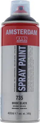 Produktbild von Amsterdam Sprühfarbe Spraydose hochpigmentiert 400 ml Oxidschwarz 735