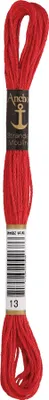 Produktbild von Anchor Sticktwist 4635000-00013 lachrot Stickgarn, 100 % Baumwolle