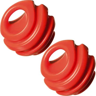 Produktbild von 2er Set Hundeball Orange | Hunde Ball Spielball | Hundespielzeug Gummiball