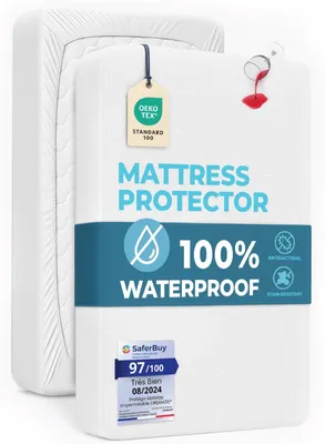 Produktbild von Matratzenschoner Matratzenauflage Spannbetttuch - 140 x 190 cm - Wasserdicht - Milbenschutz