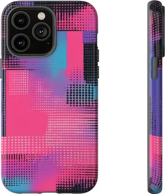 Produktbild von Lebhaftes abstraktes Geometriemuster – Hülle Kompatibel mit iPhone 14 Pro Max