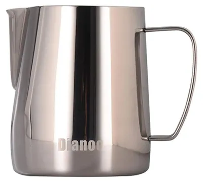 Milchaufschäumkännchen Edelstahl 350 ml Silber