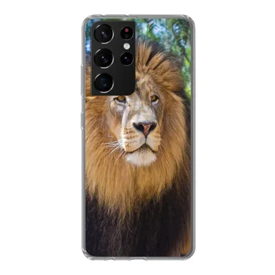 Produktbild von MuchoWow® Handyhülle Schutzhülle Hülle für Samsung Galaxy S21 Ultra Löwe - Natur - Tier Silikon Softcase Handy Hülle - Mobiltelefon