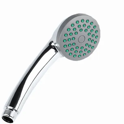 Produktbild von 6,5 cm Handbrause, 1 Strahlart, Chrom Mit Halterung und Schlauch