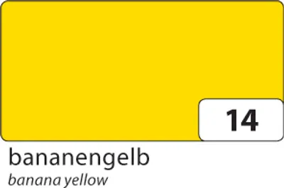 Produktbild von folia 130514 Passepartoutkarten, rechteckige Stanzung mit Kuvert, bananengelb, 15-teilig (1 Set)
