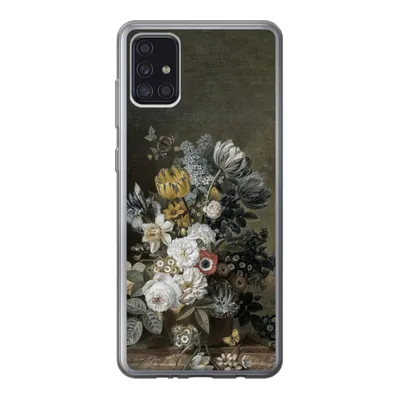 Produktbild von MuchoWow® Handyhülle Schutzhülle Hülle für Samsung Galaxy A52 5G Stilleben mit Blumen - Alte Meister - Malerei Silikon Softcase Handy Hülle - Umschlag