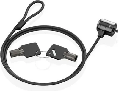 Produktbild von Sicherheitskabel Aisens ASLK-D40K04-BK 1,5 m