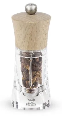 Produktbild von PEUGEOT Chilimühle OLÉRON 14cm Acryl Buchenholz Natur Stahlmahlwerk Gewürze