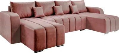 Produktbild von MIRJAN24 Ecksofa Pufetto U, Eckcouch mit Bettkasten und Schlaffunktion, Polstersofa, U-Form vom Hersteller (Farbe: Manila 29)